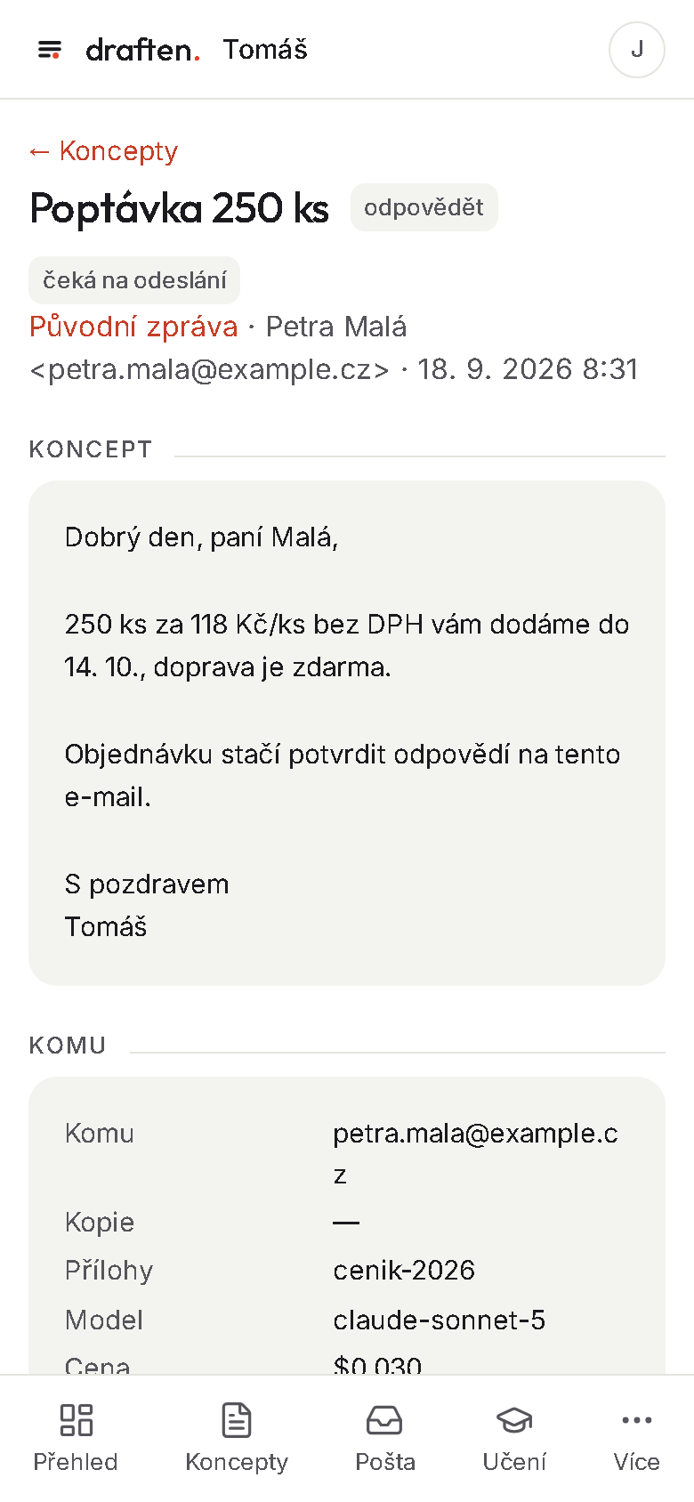 Detail konceptu