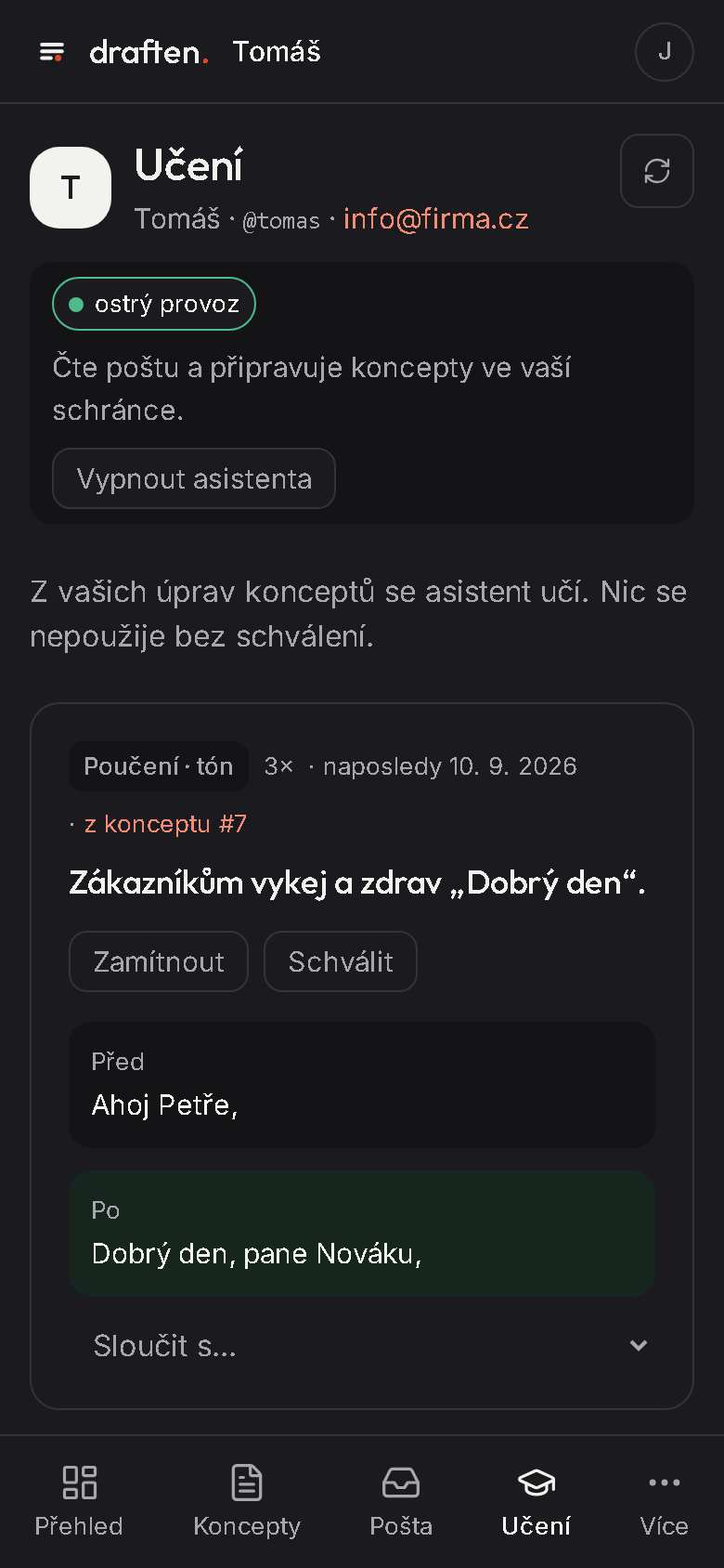 Učení