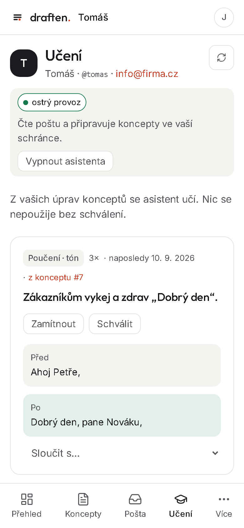Učení
