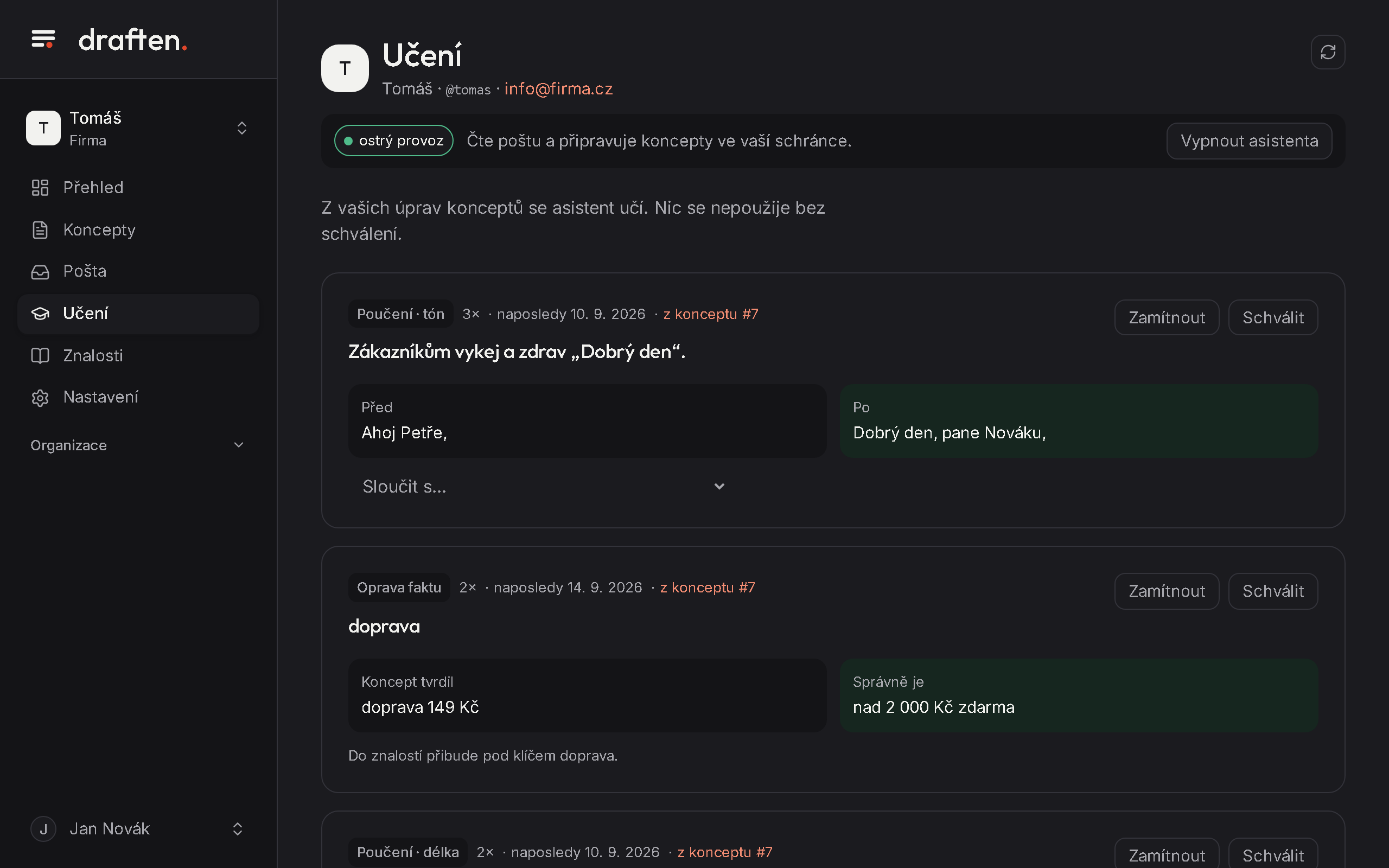 Učení
