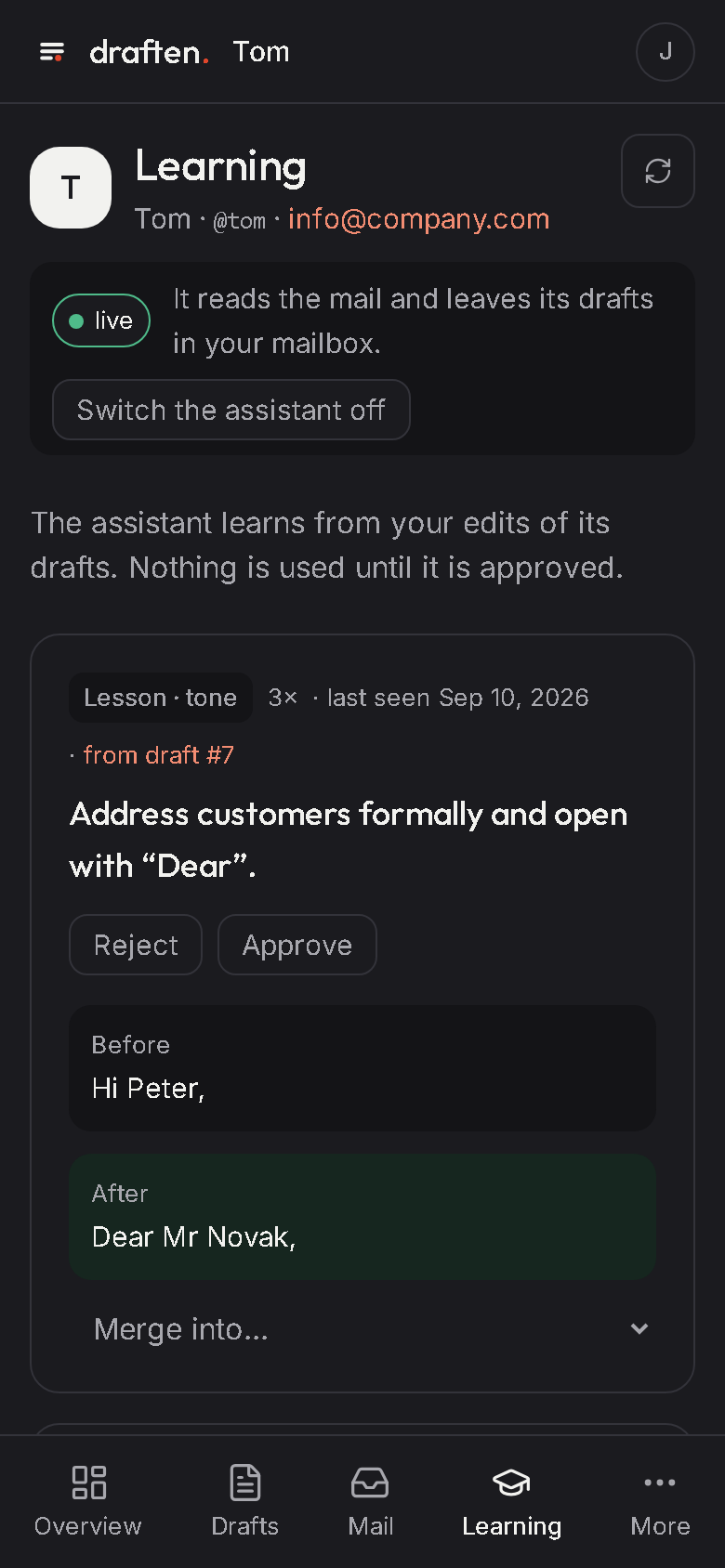 Learning
