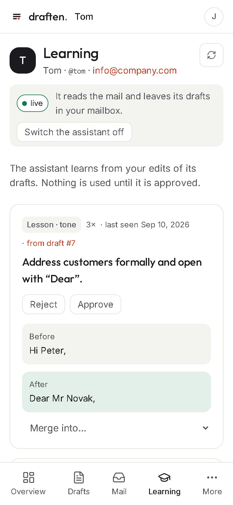 Learning